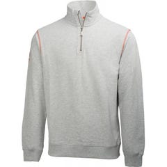 Sweat Oxford, Taille S, gris-melliert