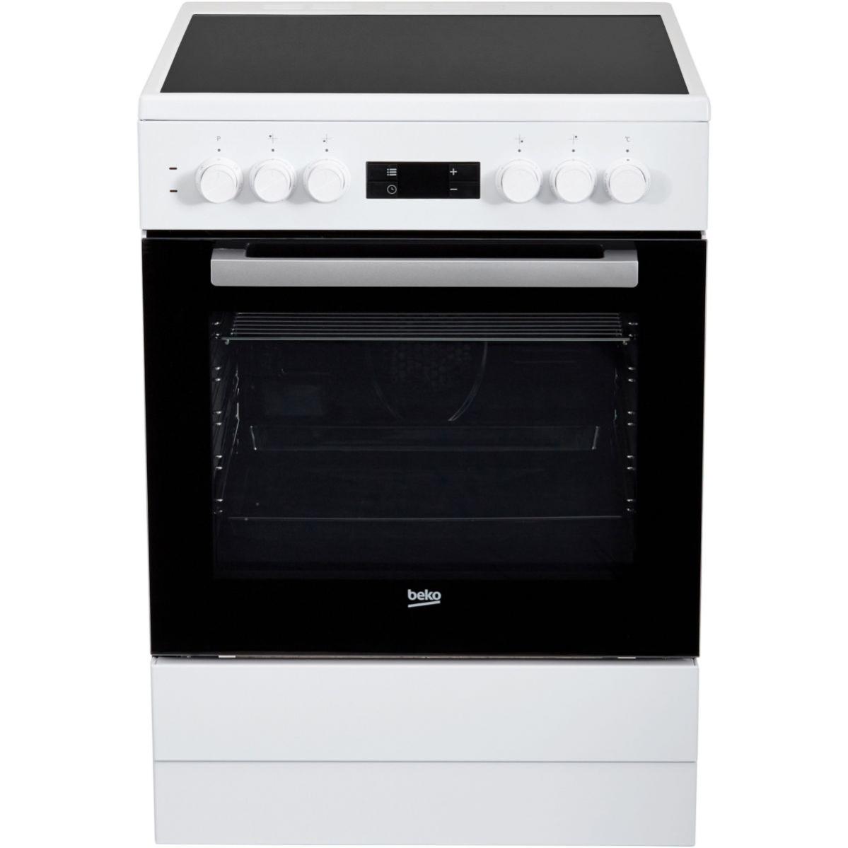 Cuisinière vitrocéramique BEKO FSE67300WCS 60cm