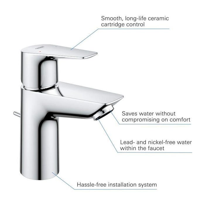 GROHE - Mitigeur monocommande Lavabo - Taille S 4