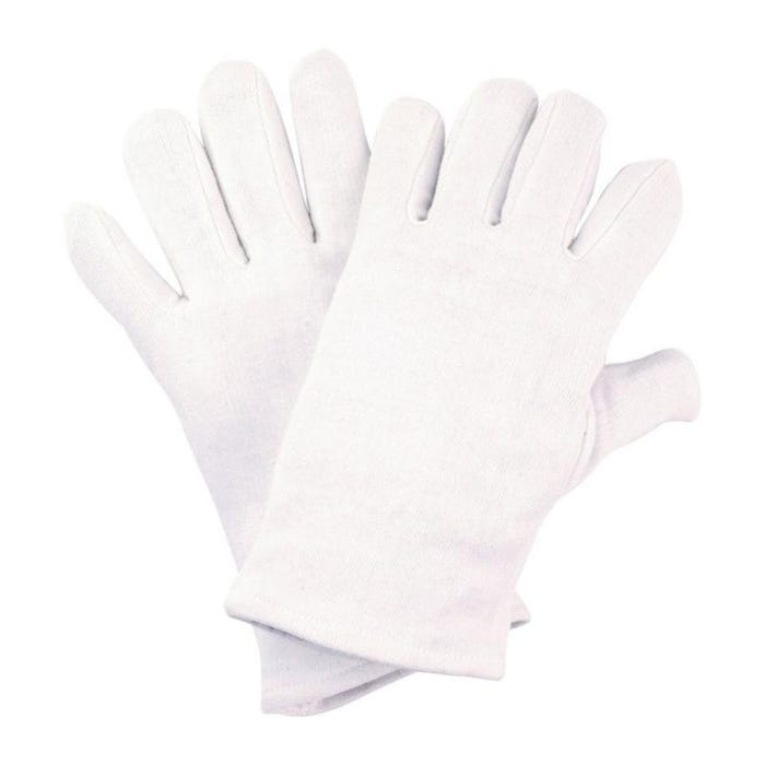 Gant taille 10 blanc tricot en coton catégorie EPI I NITRAS (Par 12) 0