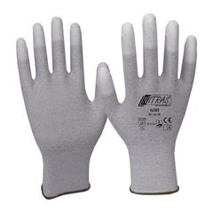 Gant taille XXL (10) gris/blanc EN 388 EN 16350 catégorie EPI II nylon-carbone (Par 12) 0