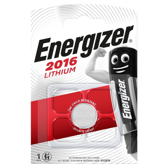 ENERGIZER Blister de 1 pile lithium calculatrices/photo CR 2016 3V 0