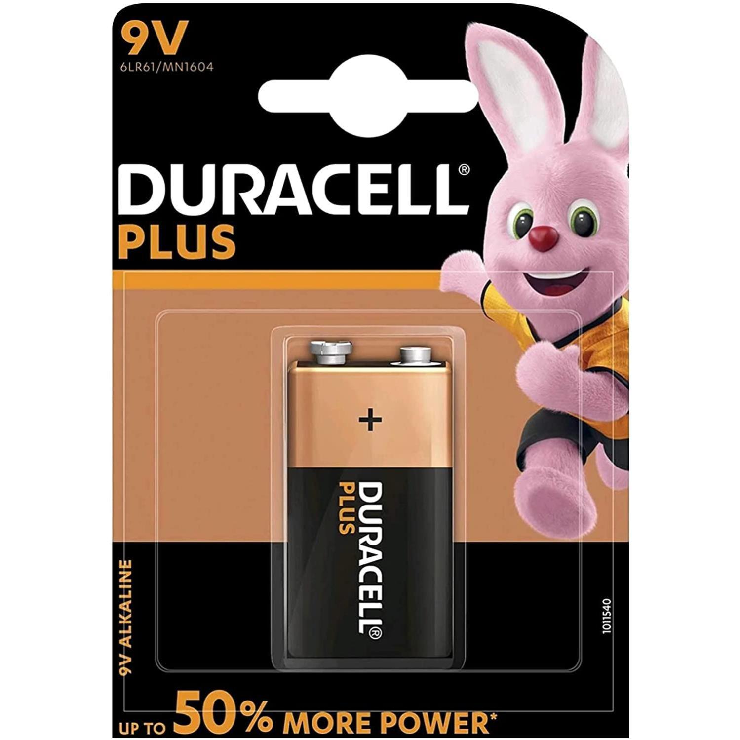 DURACELL Pile 9V 6LR61 Alcaline MN1604