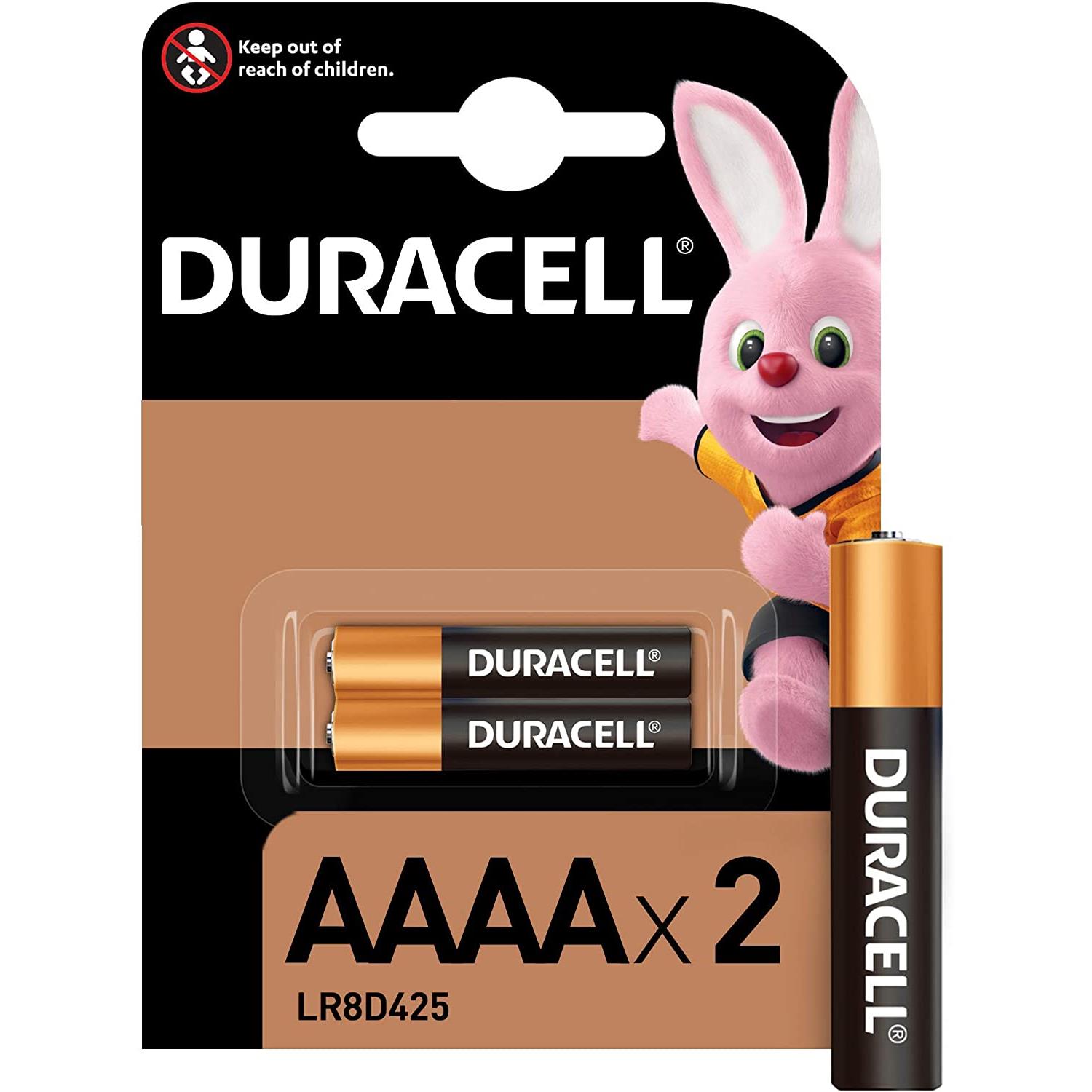 DURACELL Blister de 2 piles alcalines 'Ultra' quart (AAAA/LR8D425)