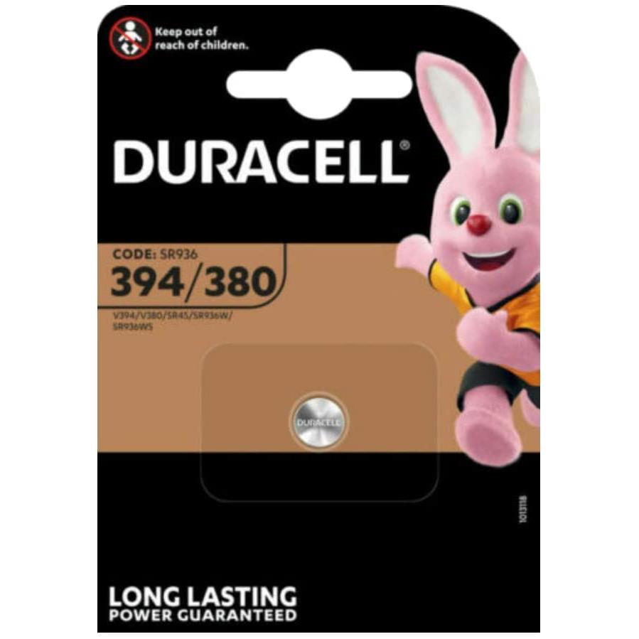 DURACELL Blister de 1 Pile oxyde argent pour montres 'Watch' 394/380 SR 45