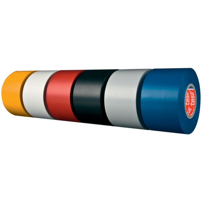 Ruban Adhésif PVC souple, Gris, 33 m x 25 mm - Tesa 04163-00099-92 Premium (Par 6)