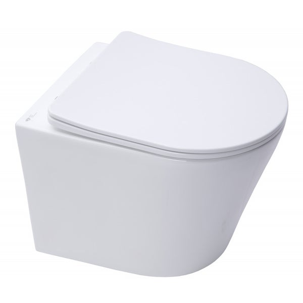 Geberit Pack Autoportant Bati-support Duofix + WC sans bride SAT Infinitio + Abattant softclose + Plaque blanche (InfinitioGebX) 1