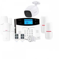 Kit Alarme maison connectée sans fil WIFI Box internet et GSM Belmon Smart Life et caméra WIFI - Lifebox - KIT9 0