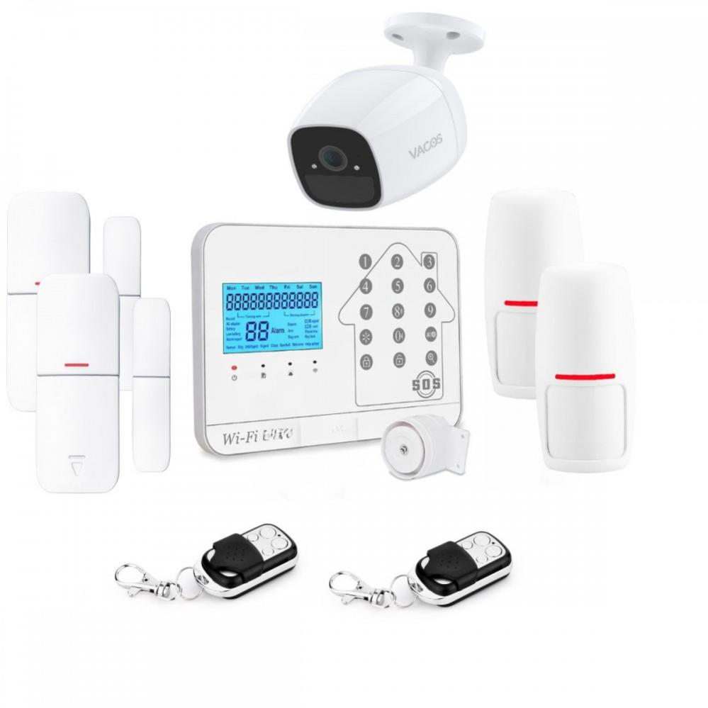 Kit Alarme maison connectée sans fil WIFI Box internet et GSM Futura blanche Smart Life et caméra WIFI - Lifebox - KIT9