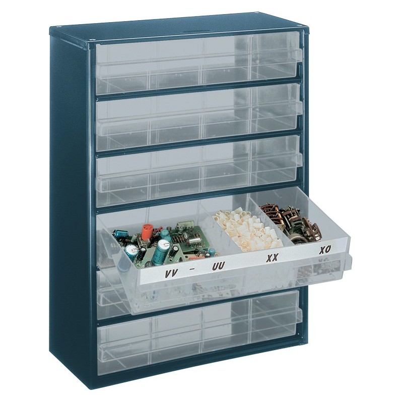 Magasin a tiroir 6 tiroirs Typ 150-03 bleu