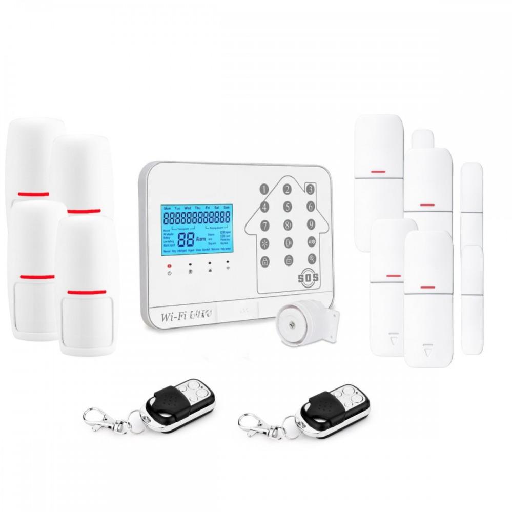 Kit Alarme maison connectée sans fil WIFI Box internet et GSM Futura blanche Smart Life- Lifebox - KIT4