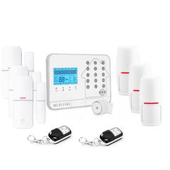Kit alarme maison connectée sans fil wifi box internet et gsm futura blanche smart life- lifebox - kit3 0