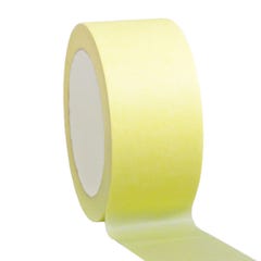 Ruban adhésif de masquage jaune jusqu'à 80° - rouleau adhésif 50 mm x 50 m pour la peinture - Carton de 18 rouleaux 3