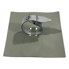 Kit de maintien pour bâche PVC Grise - Qualité PRO TECPLAST MT - Mortaise + Sangle + Colle - Fixation de renfort pour bâche 1