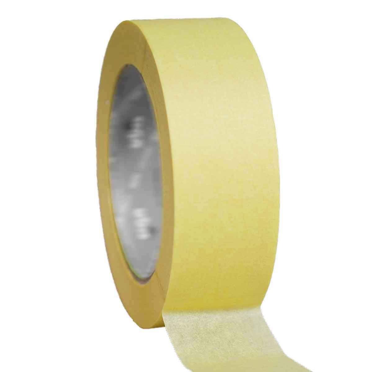 Ruban adhésif de masquage jaune jusqu'à 80° - rouleau adhésif 38 mm x 50 m pour la peinture