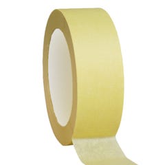 Ruban adhésif de masquage jaune jusqu'à 80° - rouleau adhésif 38 mm x 50 m pour la peinture - Carton de 24 rouleaux 1