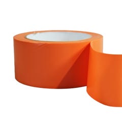 Ruban adhésif PVC orange bâtiment 75 mm x 33 m [Carton 24 Rlx] - rouleau adhésif 4