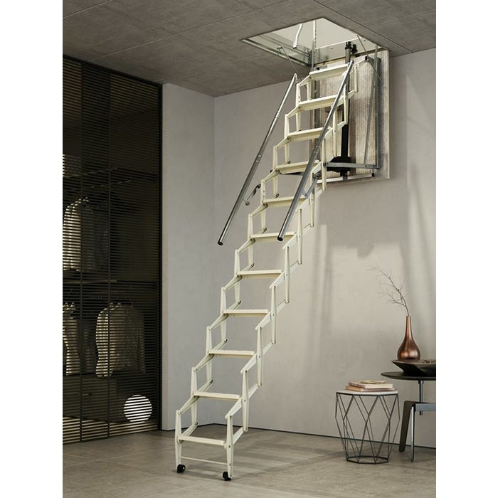 Escalier escamotable électrique: ouverture du plafond de 80x90cm - ELEC80/090-300 3