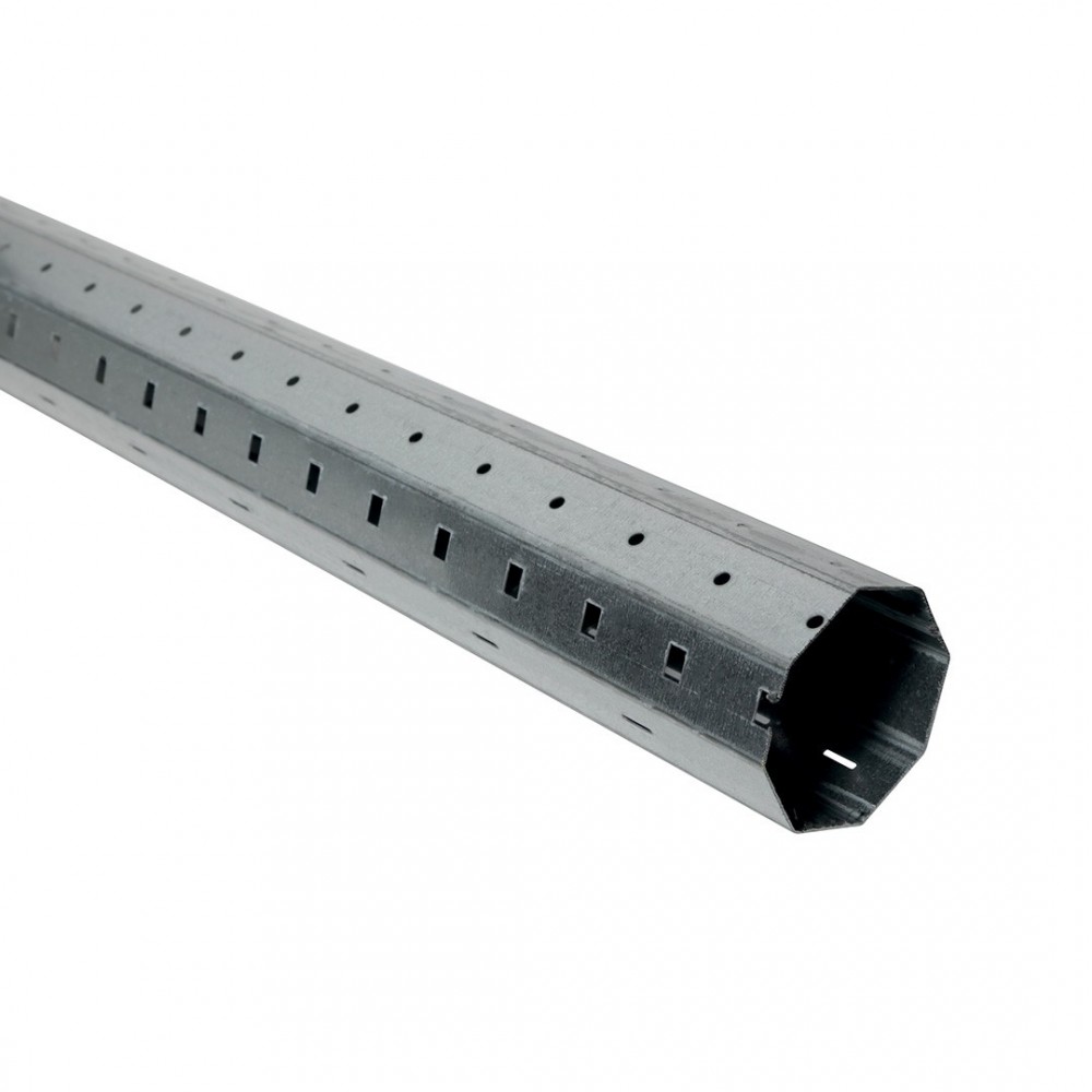 Tube octogonal avec roulement pour volet roulant - Diam. 60mm - Long.2m