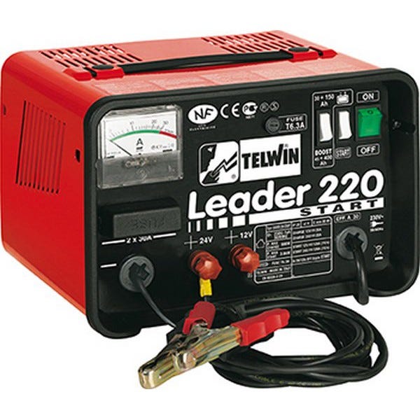 Chargeur de batterie/Starter DYNAMIC 520 START/LEADER 220 START, Type : LEADER 220 START, Tension de secteur 230 V 0