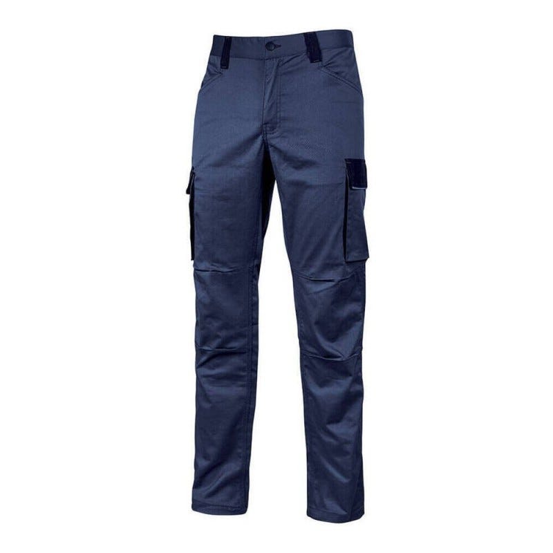 U-Power - Pantalon de travail bleu foncé Stretch et Slim CRAZY - Bleu Foncé - M 5