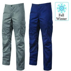 U-Power - Pantalon de travail bleu Stretch et Slim BALTIC - Bleu Foncé - M 0