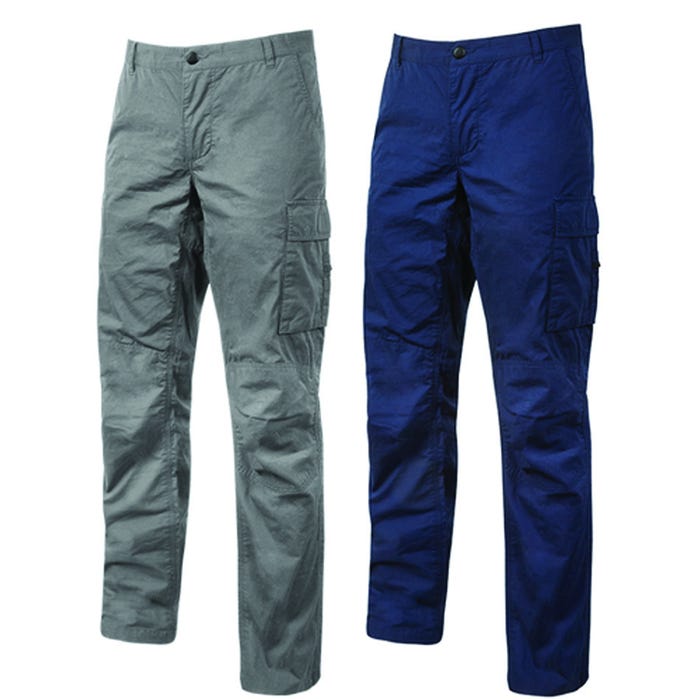 U-Power - Pantalon de travail bleu Stretch et Slim BALTIC - Bleu Foncé - M 6