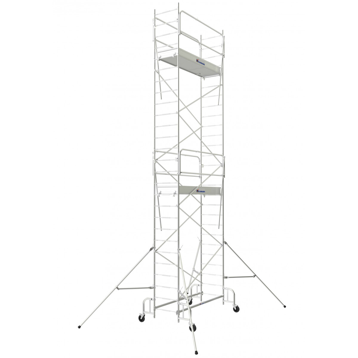 Echafaudage JUNIOR 200 Hauteur de travail 6.80 m Tubesca Comabi