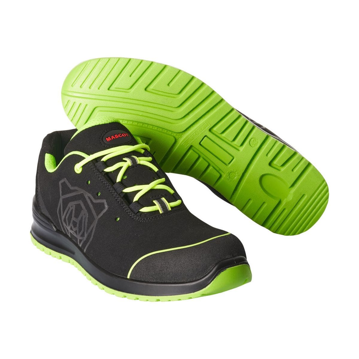 Chaussures de sécurité basses S1P Noir/Vert - Mascot - Taille 42 0
