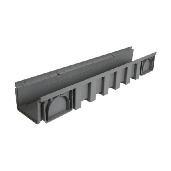 NICOLL Caniveau 1m polypropylène largeur 200 gris