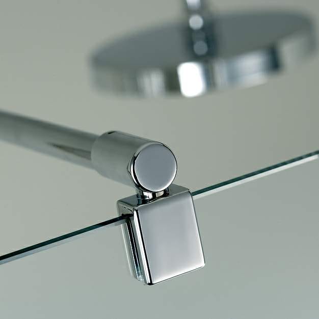 Schulte paroi de douche à l'italienne ajustable, 104-106 x 200 cm, verre 6 mm transparent anticalcaire, paroi fixe Walk In Free 2
