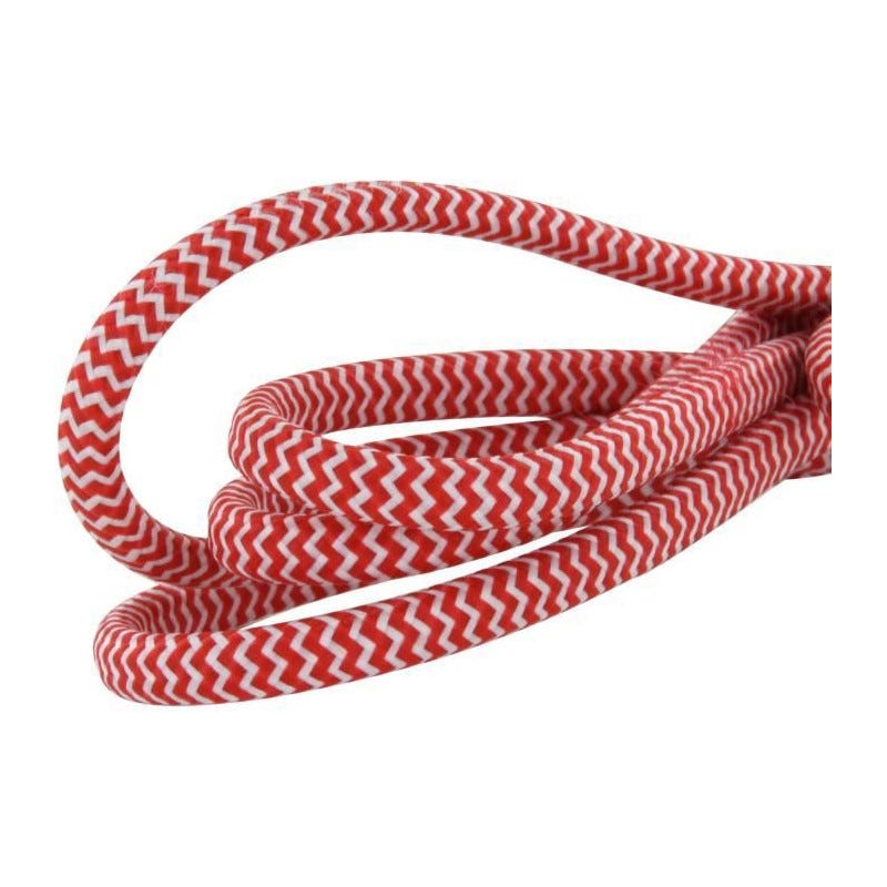 Chacon Rallonge textile rouge/blanc 6A - 1,5m -Fiche blanche 1