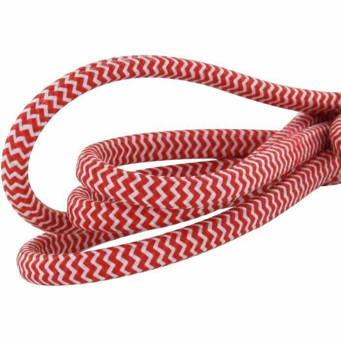 Chacon Rallonge textile rouge/blanc 6A - 1,5m -Fiche blanche 3