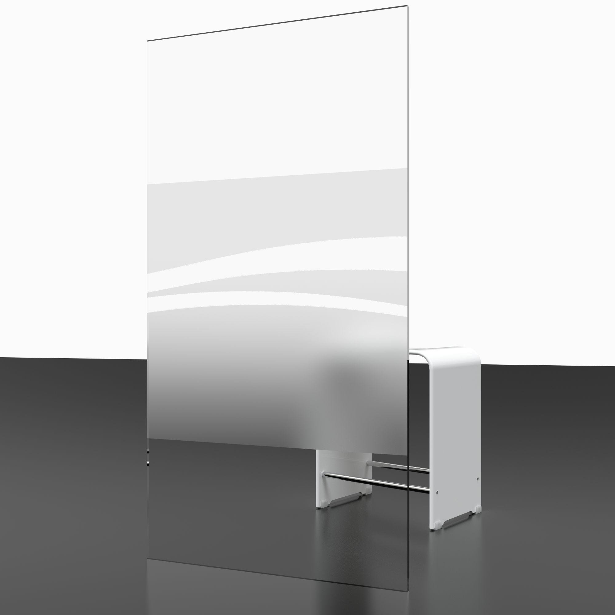 Schulte pare-baignoire rabattable, 80 x 140 cm, verre 5 mm, écran paroi de baignoire mobile 1 volet pivotant,sérigraphie liane, profilé aspect chromé 4