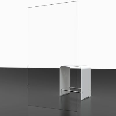 Schulte pare-baignoire rabattable, 80 x 140 cm, verre transparent 5 mm, écran paroi de baignoire mobile 1 volet pivotant, profilé alu nature 1