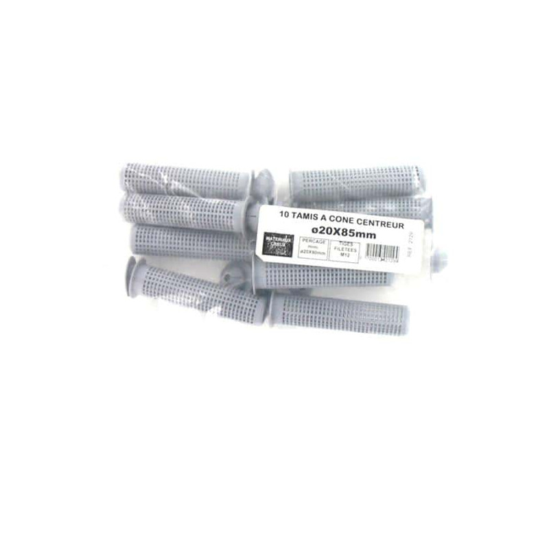 Pack de 10 Tamis à cone centreur BATIFIX diamètre 20 x 85mm