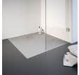 Schulte receveur de douche de plain-pied 100 x 100 cm, résine minérale, carré, effet pierre gris, bac douche