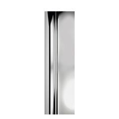 Schulte paroi de douche acces d'angle arrondi avec portes battantes, 80 x 80 x 192 cm, verre anticalcaire transparent, profilé aspect chromé à clipser 3