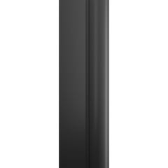 Schulte porte de douche coulissante en niche, 160x200 cm, profilé noir, roulettes en bas, verre 6 mm transparent anticalcaire, style industriel 1
