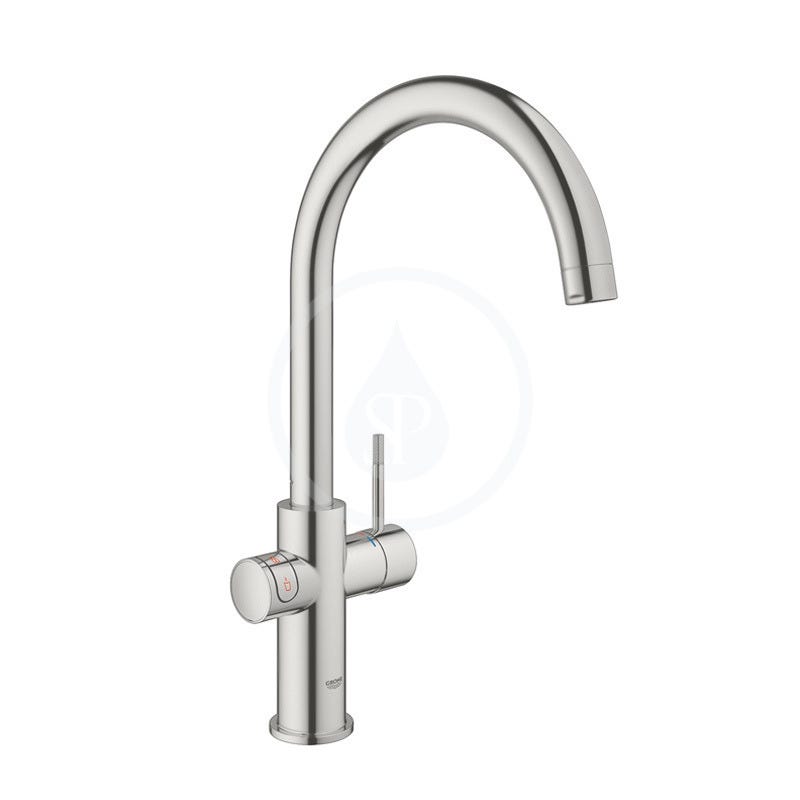 GROHE Red Duo Robinet et chauffe-eau taille L, Supersteel (30079DC1) 2