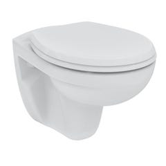 Porcher / Ideal Standard Pack WC suspendu sans bride + abattant Eurovit (PorcherRimless) 1