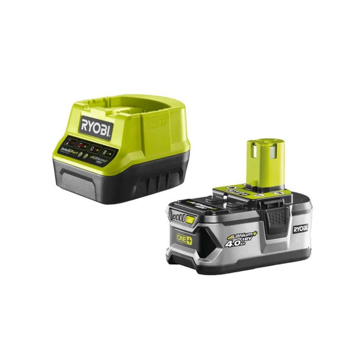Pack RYOBI meuleuse d'angle brushless 18V One+ - 1 batterie 18V 4.0Ah - 1 chargeur rapide - Kit 6 disques 125 mm 1