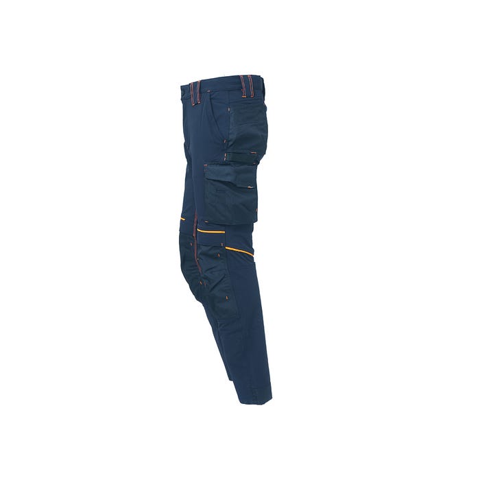 Pantalon de travail Stretch multipoches ATOM - Bleu 5XL 3