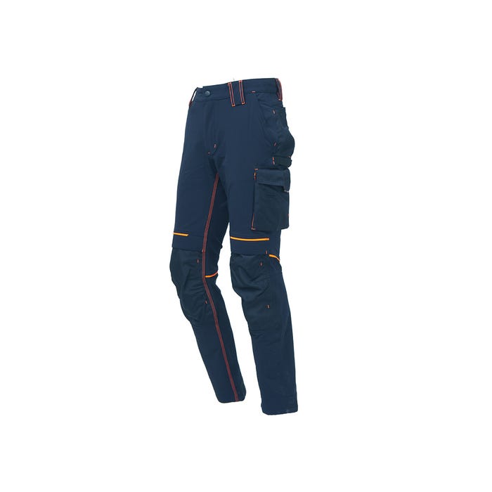 Pantalon de travail Stretch multipoches ATOM - Bleu 5XL 2