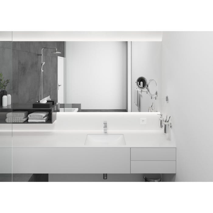 Hansgrohe Vernis Shape Mitigeur de lavabo ComfortZone 100 avec cartouche céramique, Chrome (71569000) 2