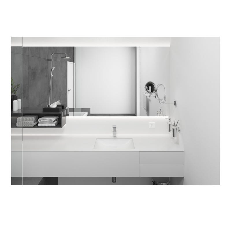 Hansgrohe Vernis Shape Mitigeur de lavabo ComfortZone 100 avec cartouche céramique, Chrome (71569000) 3
