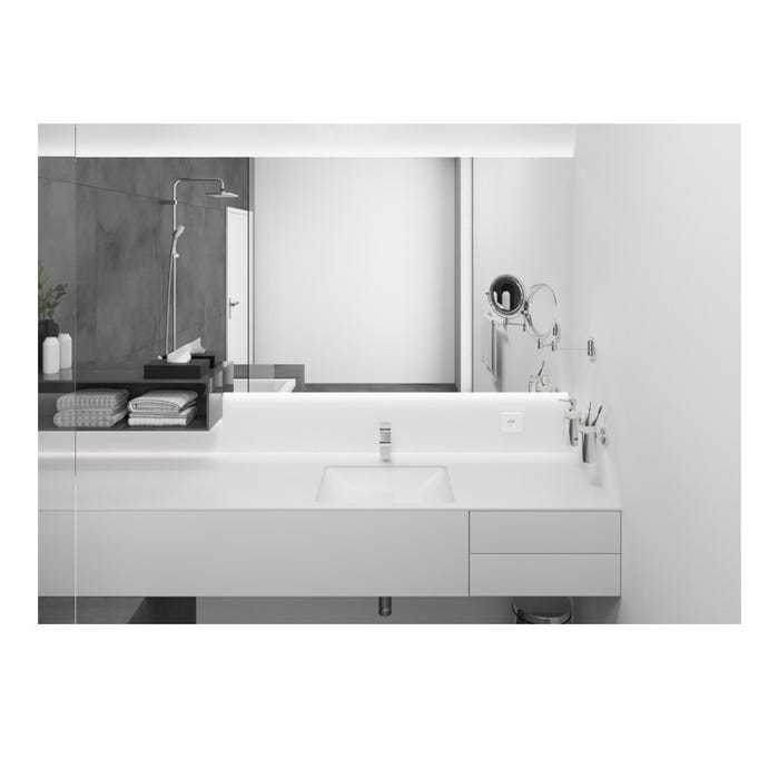 Hansgrohe Vernis Shape Mitigeur de lavabo ComfortZone 100 avec cartouche céramique, Chrome (71569000) 3