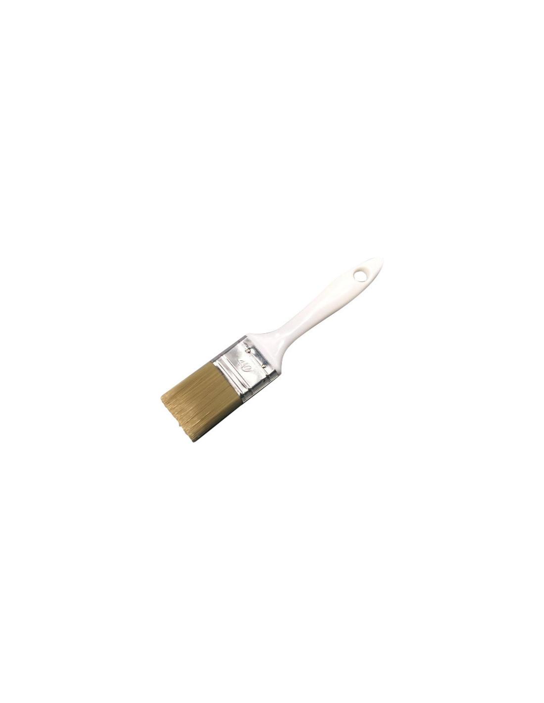 Pinceau plat manche en ABS blanc Savy 60mm