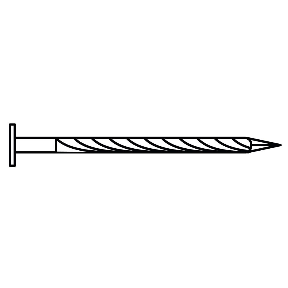 Pointe torsadée acier poli à tête plate Viswood 2,5x50 mm (200g) 4