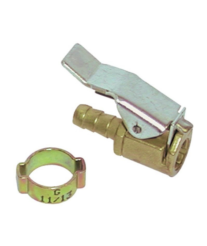 Embout pour grosse valve ( VTT et auto) + 1 collier Mecafer